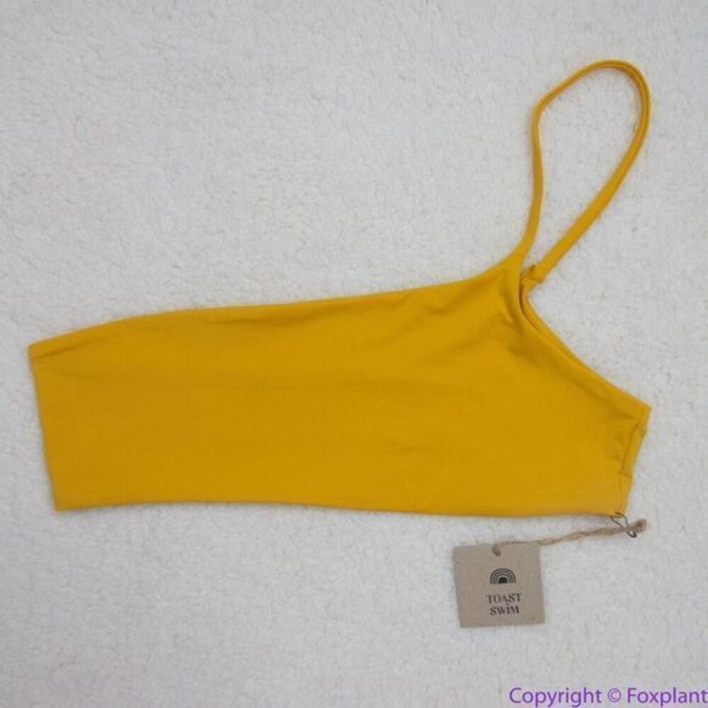 NEW‎ Free People x Toast Signature One-Shoulder Bikini Top, L